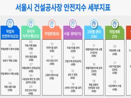 서울시, 전국 최초 안전사고 예측·방지 위한 '안전지수제' 도입…2025년 1월 전면 시행 기사 이미지