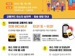 인천시, 2025년 1월 1일부터‘현금 없는 인천 버스’전면 시행 기사 이미지