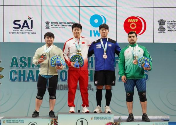 충북도청 역도 김유신, 2026 아시아선수권대회서 '값진 동메달' 번쩍!