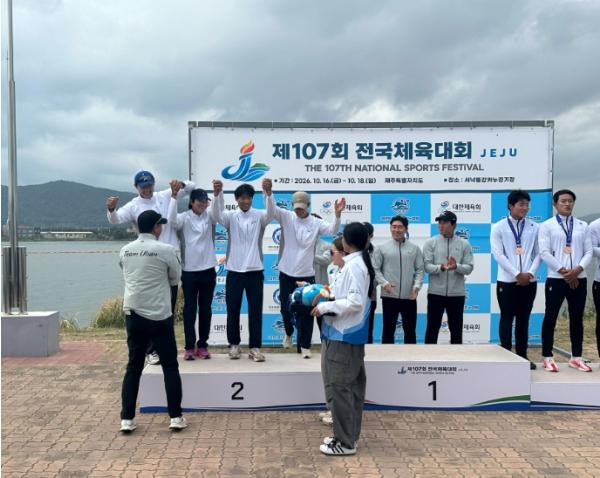 연수구청 카누단, 전국체전서 은 3·동 1 획득